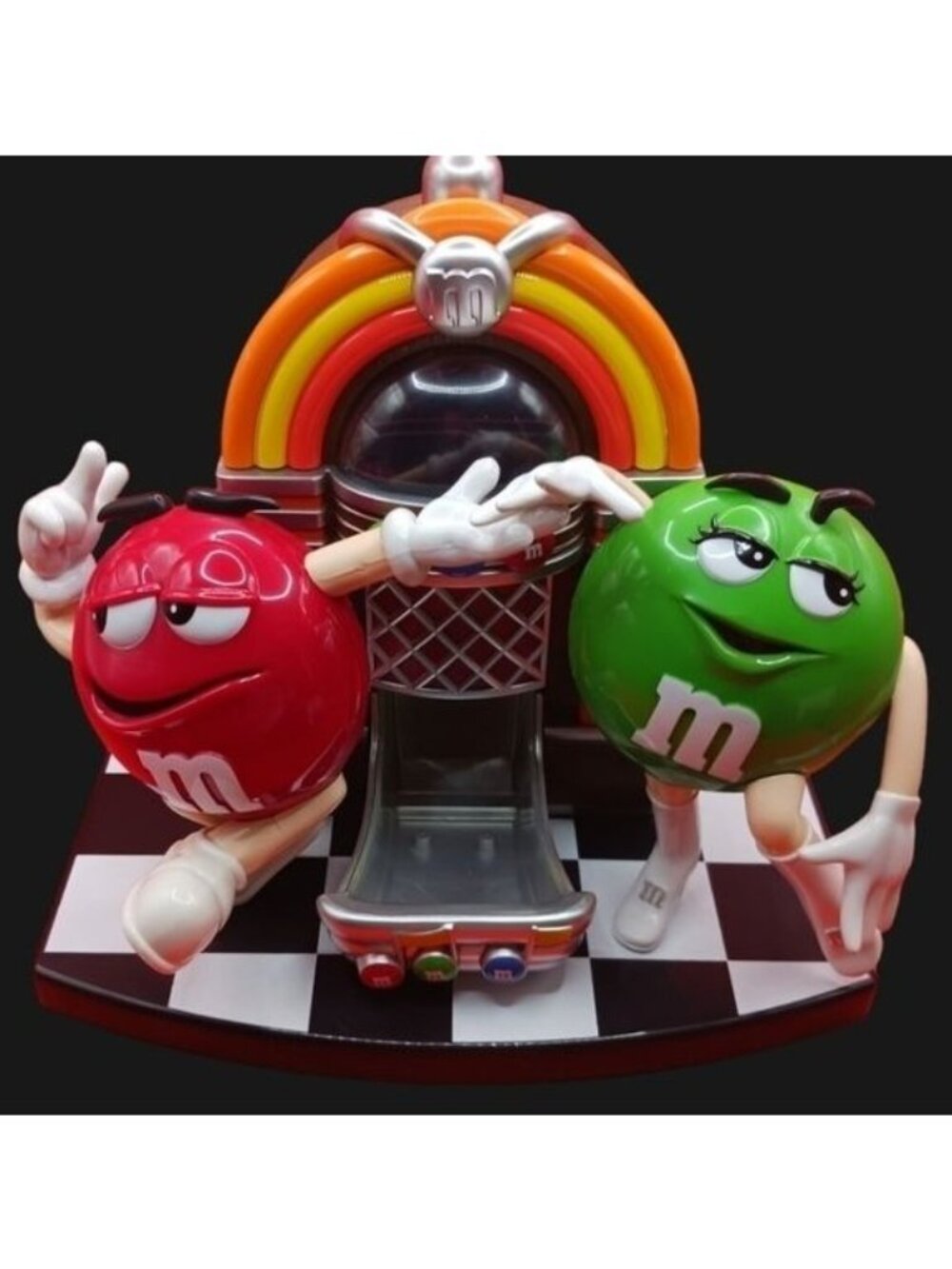 M&M rocking roll cafe candy dispenser
